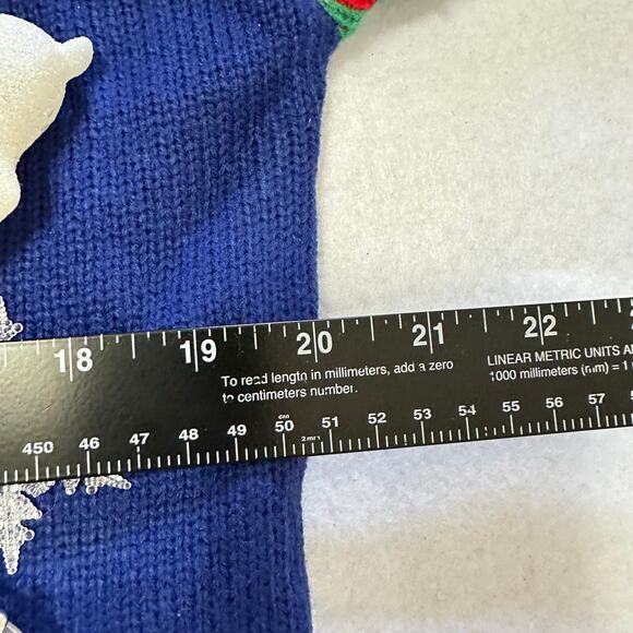 Ugly Christmas Sweater Rudolph LIGHTS UP Tinsel Xmas Party Winner Size Medium - Picture 4 of 5